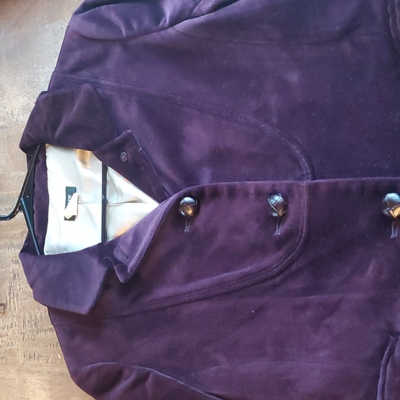 J. Crew Plum Velvet Blazer - Picture 2 of 7